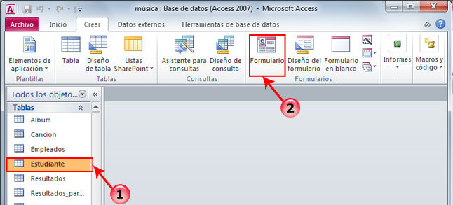 Resultado de imagen para formulario en blanco en access